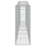 8 db íves horganyzott vas gabion kosár 400x30x80/100 cm