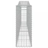 10 db íves horganyzott vas gabion kosár 400x30x80/100 cm