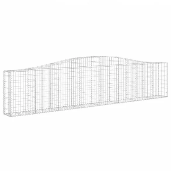 20 db íves horganyzott vas gabion kosár 400x30x80/100 cm