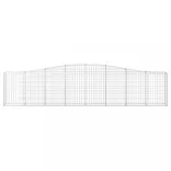 20 db íves horganyzott vas gabion kosár 400x30x80/100 cm