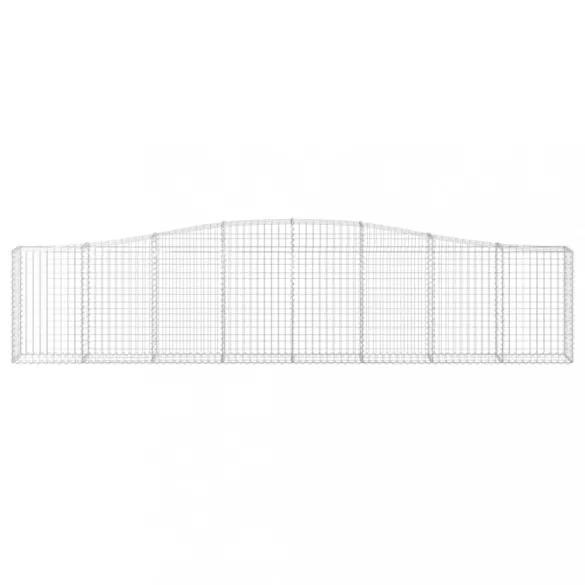 20 db íves horganyzott vas gabion kosár 400x30x80/100 cm