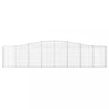 25 db íves horganyzott vas gabion kosár 400x30x80/100 cm