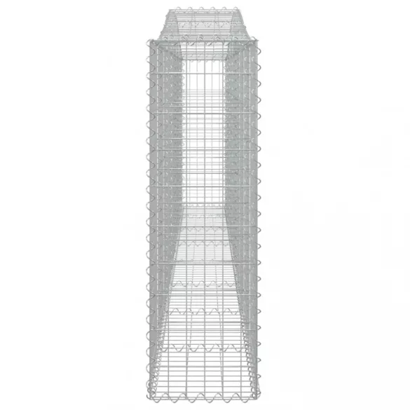 2 db íves horganyzott vas gabion kosár 400x30x100/120 cm