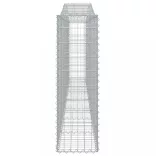 6 db íves horganyzott vas gabion kosár 400x30x100/120 cm