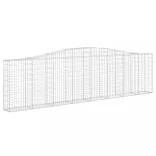 7 db íves horganyzott vas gabion kosár 400x30x100/120 cm