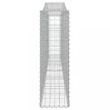 8 db íves horganyzott vas gabion kosár 400x30x100/120 cm
