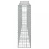 9 db íves horganyzott vas gabion kosár 400x30x100/120 cm