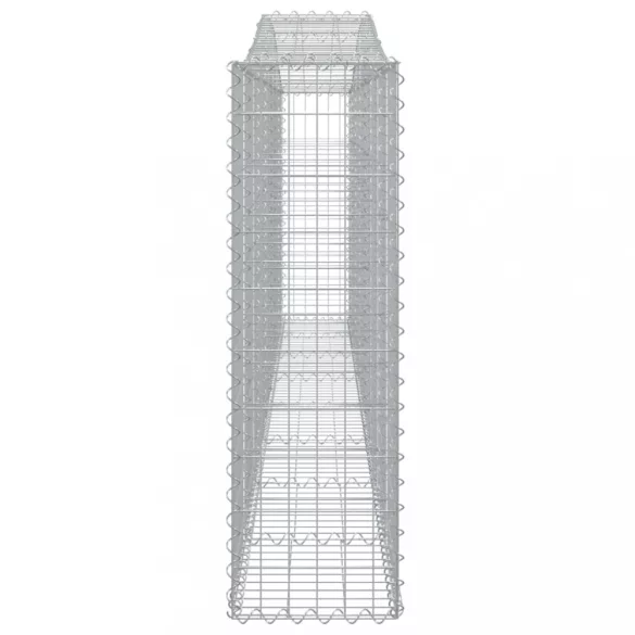 9 db íves horganyzott vas gabion kosár 400x30x100/120 cm