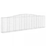 10 db íves horganyzott vas gabion kosár 400x30x100/120 cm
