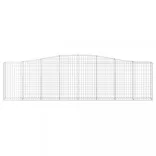 10 db íves horganyzott vas gabion kosár 400x30x100/120 cm