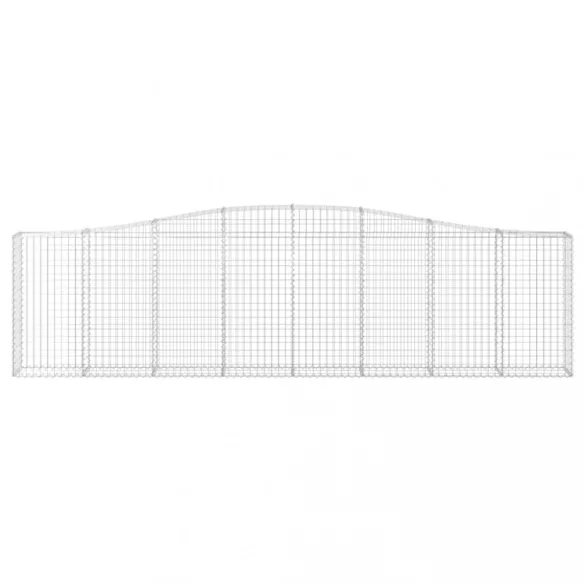 10 db íves horganyzott vas gabion kosár 400x30x100/120 cm