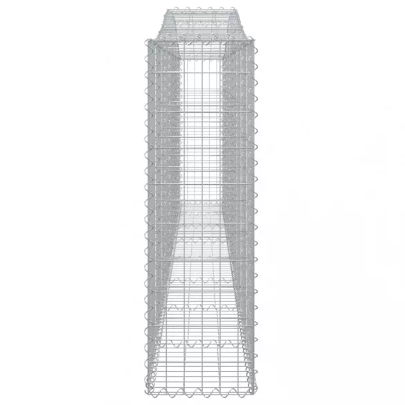 10 db íves horganyzott vas gabion kosár 400x30x100/120 cm