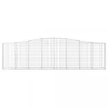 15 db íves horganyzott vas gabion kosár 400x30x100/120 cm