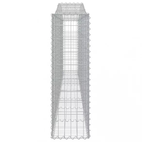 15 db íves horganyzott vas gabion kosár 400x30x100/120 cm