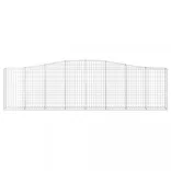 20 db íves horganyzott vas gabion kosár 400x30x100/120 cm