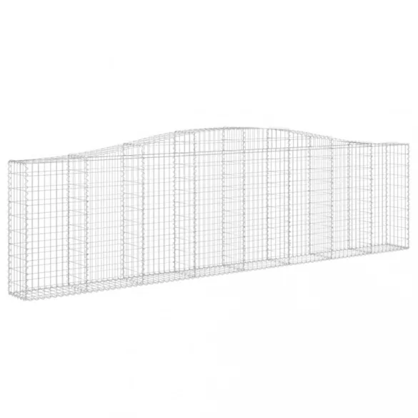 25 db íves horganyzott vas gabion kosár 400x30x100/120 cm