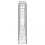 2 db íves horganyzott vas gabion kosár 400x30x140/160 cm