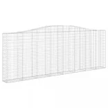 5 db íves horganyzott vas gabion kosár 400x30x140/160 cm