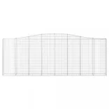 9 db íves horganyzott vas gabion kosár 400x30x140/160 cm