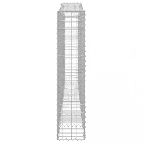 9 db íves horganyzott vas gabion kosár 400x30x140/160 cm