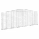 10 db íves horganyzott vas gabion kosár 400x30x140/160 cm