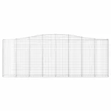 10 db íves horganyzott vas gabion kosár 400x30x140/160 cm