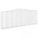15 db íves horganyzott vas gabion kosár 400x30x140/160 cm