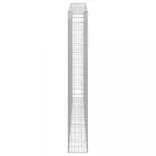 4 db íves horganyzott vas gabion kosár 400x30x220/240 cm