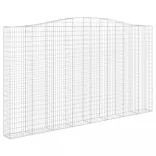 5 db íves horganyzott vas gabion kosár 400x30x220/240 cm