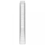 5 db íves horganyzott vas gabion kosár 400x30x220/240 cm