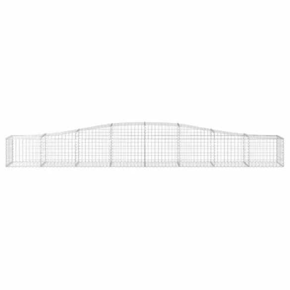 5 db íves horganyzott vas gabion kosár 400x50x40/60 cm