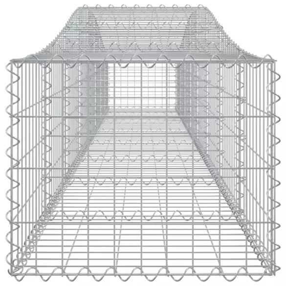 5 db íves horganyzott vas gabion kosár 400x50x40/60 cm