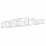 7 db íves horganyzott vas gabion kosár 400x50x40/60 cm