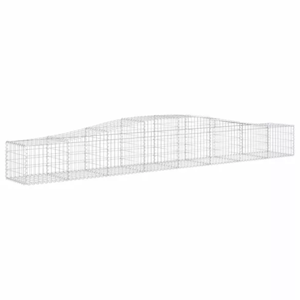 7 db íves horganyzott vas gabion kosár 400x50x40/60 cm