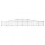 7 db íves horganyzott vas gabion kosár 400x50x40/60 cm