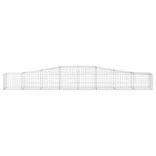 9 db íves horganyzott vas gabion kosár 400x50x40/60 cm