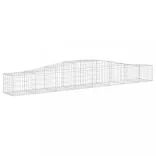 10 db íves horganyzott vas gabion kosár 400x50x40/60 cm