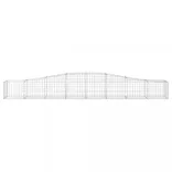 10 db íves horganyzott vas gabion kosár 400x50x40/60 cm