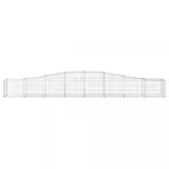 25 db íves horganyzott vas gabion kosár 400x50x40/60 cm