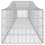 25 db íves horganyzott vas gabion kosár 400x50x40/60 cm