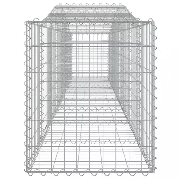 3 db íves horganyzott vas gabion kosár 400x50x60/80 cm