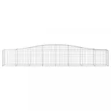4 db íves horganyzott vas gabion kosár 400x50x60/80 cm
