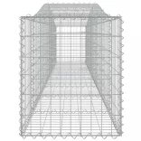 4 db íves horganyzott vas gabion kosár 400x50x60/80 cm