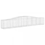 5 db íves horganyzott vas gabion kosár 400x50x60/80 cm