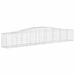 7 db íves horganyzott vas gabion kosár 400x50x60/80 cm