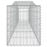 9 db íves horganyzott vas gabion kosár 400x50x60/80 cm