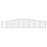 10 db íves horganyzott vas gabion kosár 400x50x60/80 cm