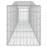 10 db íves horganyzott vas gabion kosár 400x50x60/80 cm