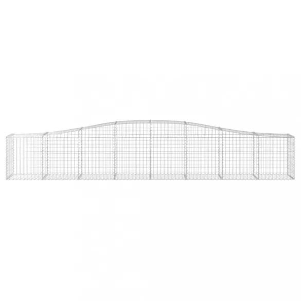 20 db íves horganyzott vas gabion kosár 400x50x60/80 cm