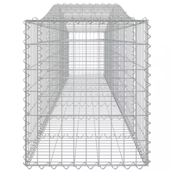 20 db íves horganyzott vas gabion kosár 400x50x60/80 cm